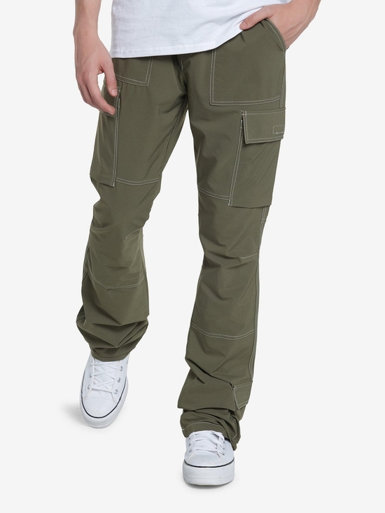 Hot Topic Other - Hot Topic American Stitch Mens Olive Green Contrast Stitch Cargo Pants NWT Small